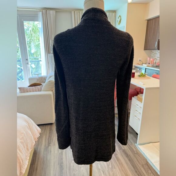 Barefoot Dreams Bamboo Chic Lite Knit Cardigan black S/M - Picture 5 of 5